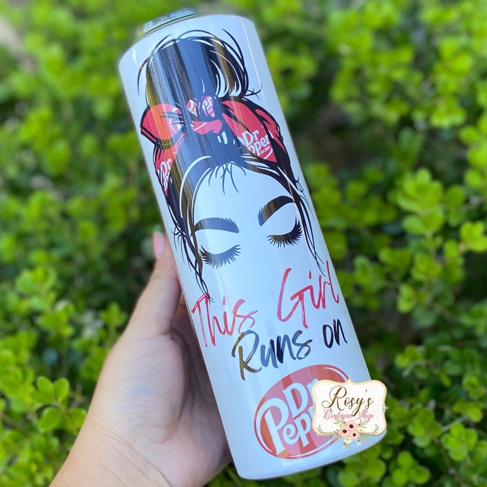 This Girl Runs on Dr Pepper 20oz Tumbler